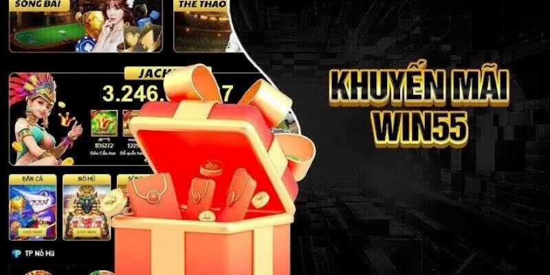 Tân binh nhận được khuyến mãi Win55 cực hấp dẫn